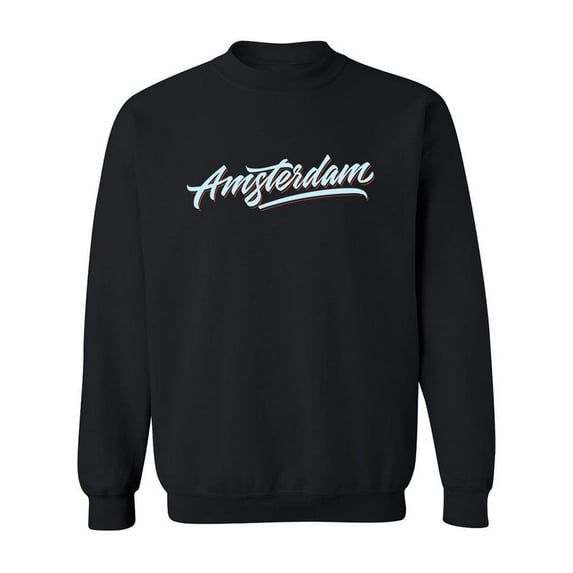Amsterdam Text. Sweatshirt Men -Image by Shutterstock, Male Small