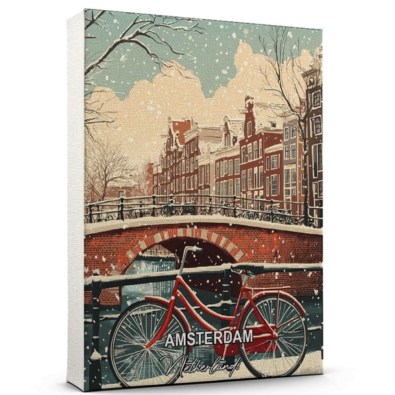 Amsterdam Travel Global Destination Canvas Netherlands Canvas Celebrate Your Favorite Destination A Sophisticated Touch to Any Room