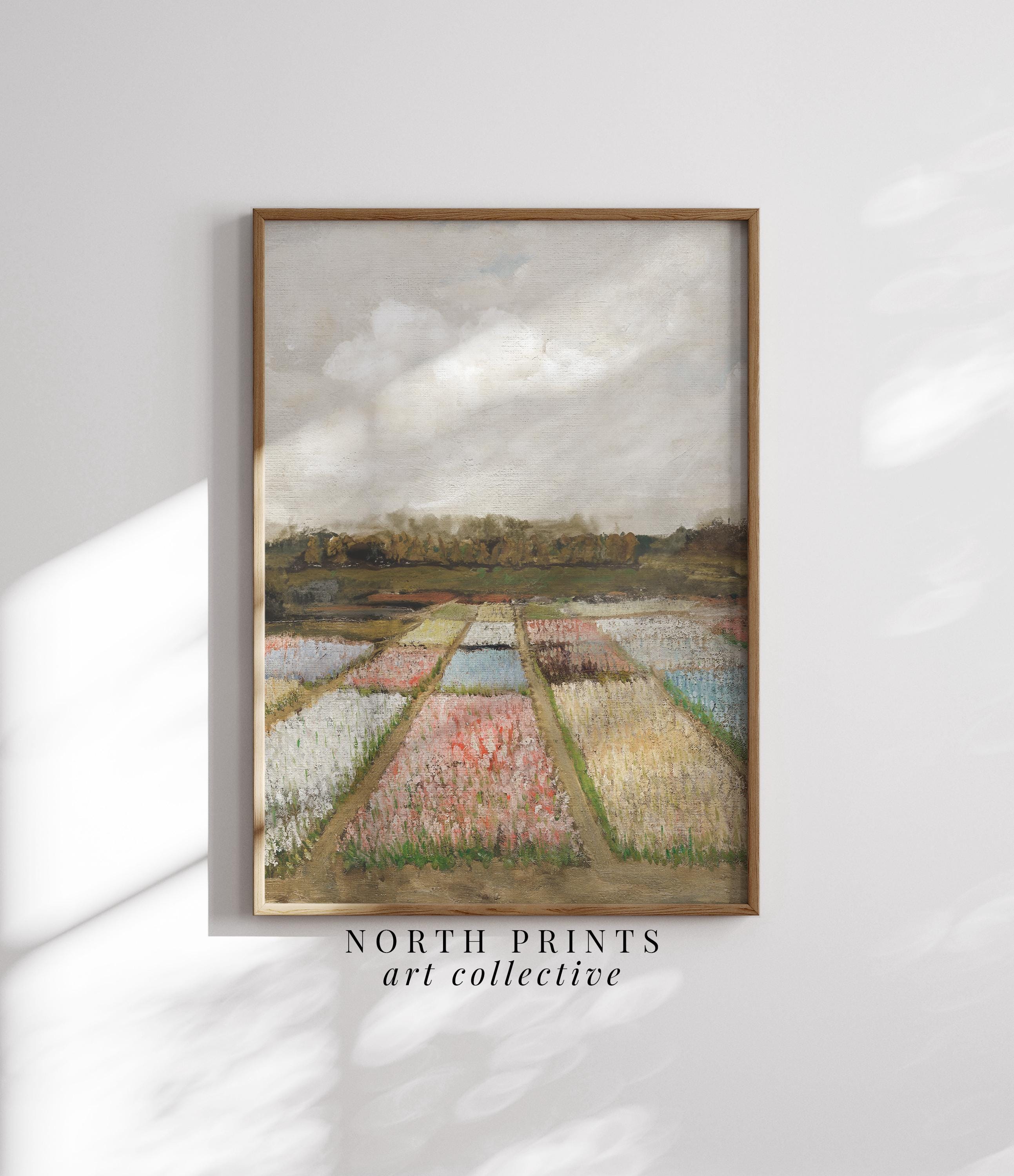 Amsterdam Tulip Field Vintage Landscape Art Print (Printable ) 6-201 ...