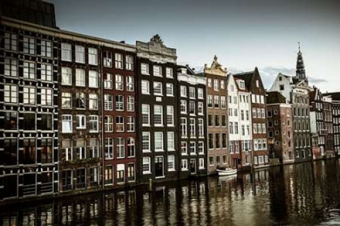 Amsterdams Dancing Houses Canvas Art - Erin Berzel (24 x 36)