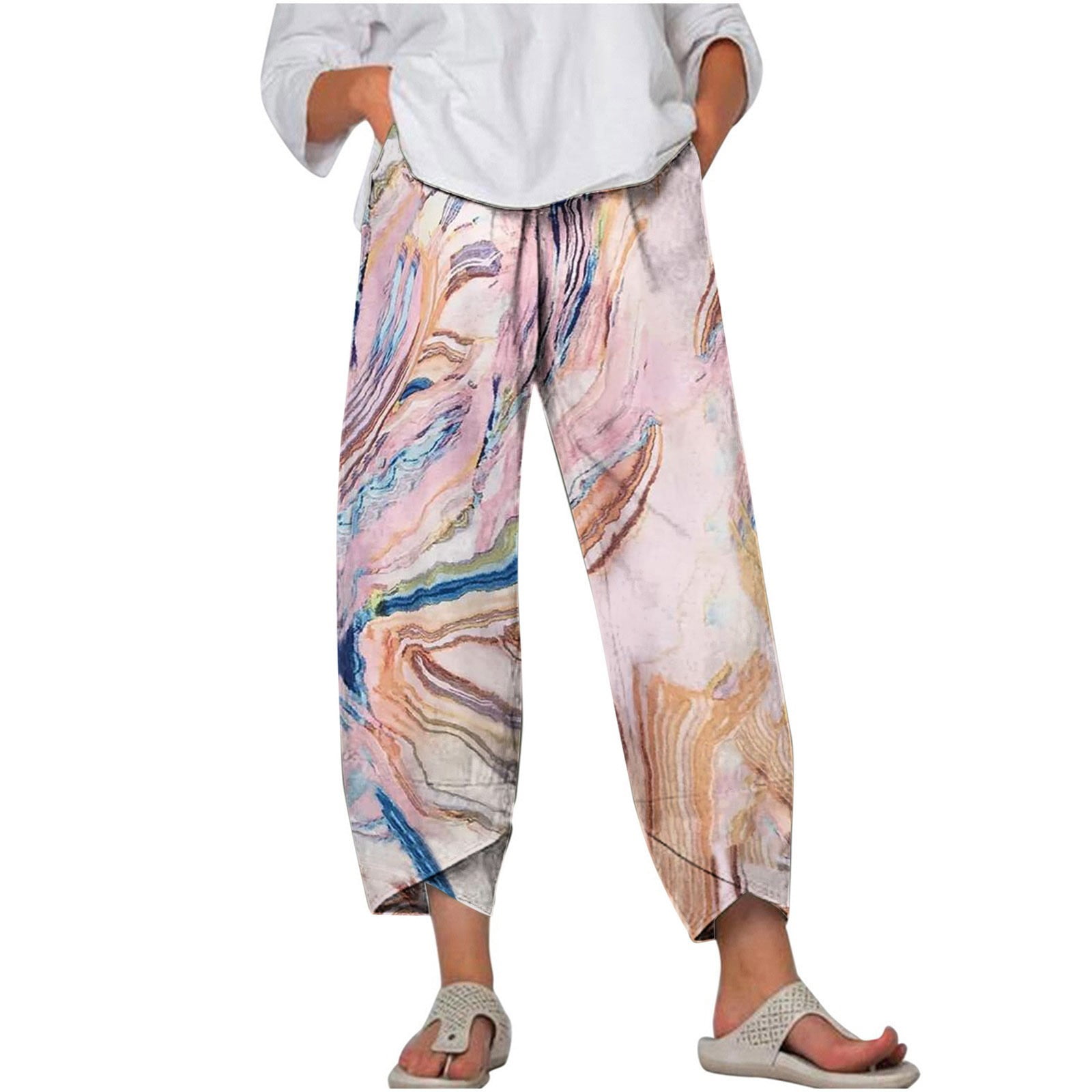 Amtdh Women s Gradient Color Ombre Pants Clearance Beach Long