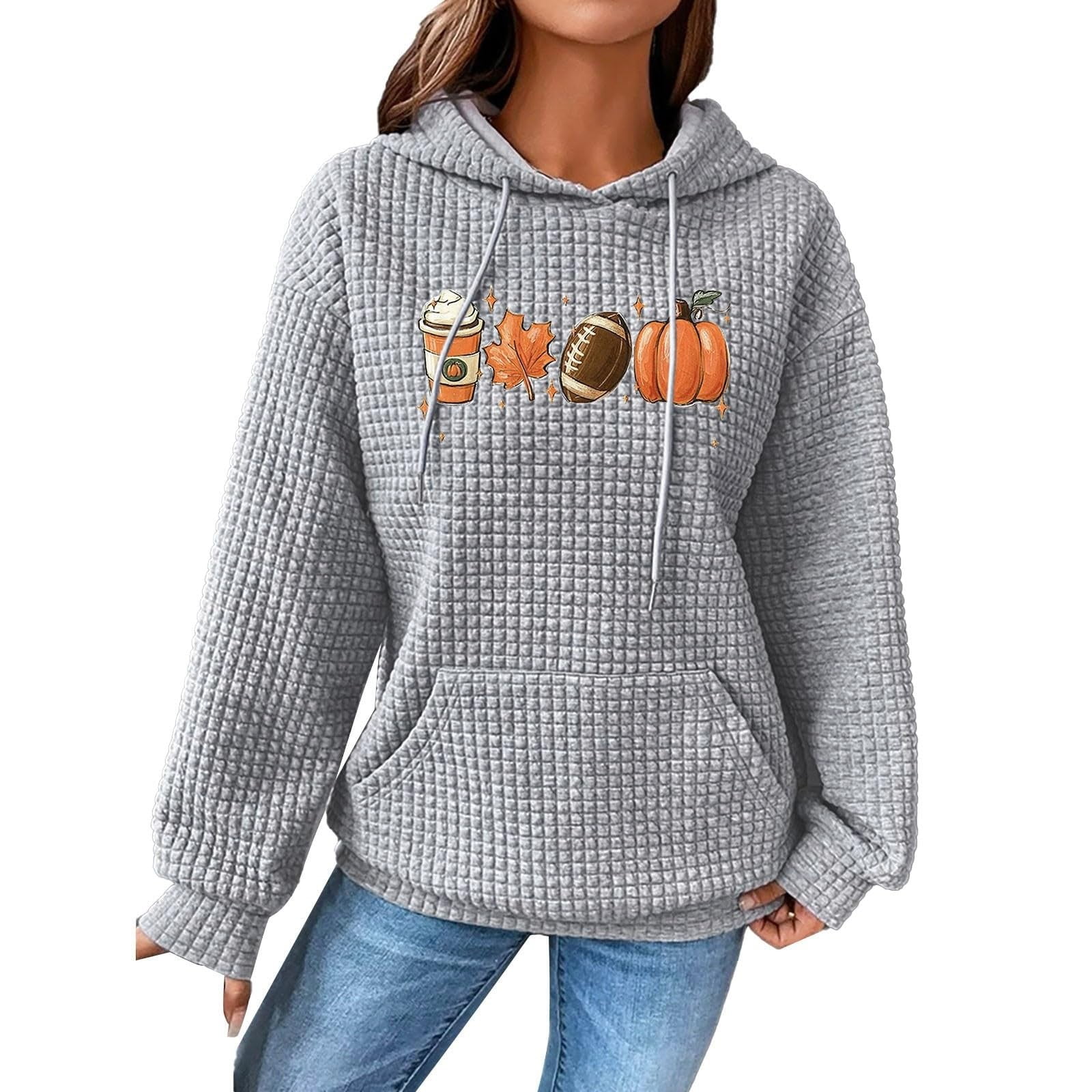  Hugeoxy Crewneck Pullover Women Floral Printed Loose Fit,Pullover  Sweatshirt,Fall Sweatshirts Coffee,Sleeveless Hoodies,White Cropped Hoodie,Plus  Size Long Sleeve Shirt,Orange Sweaters Womens : Sports & Outdoors