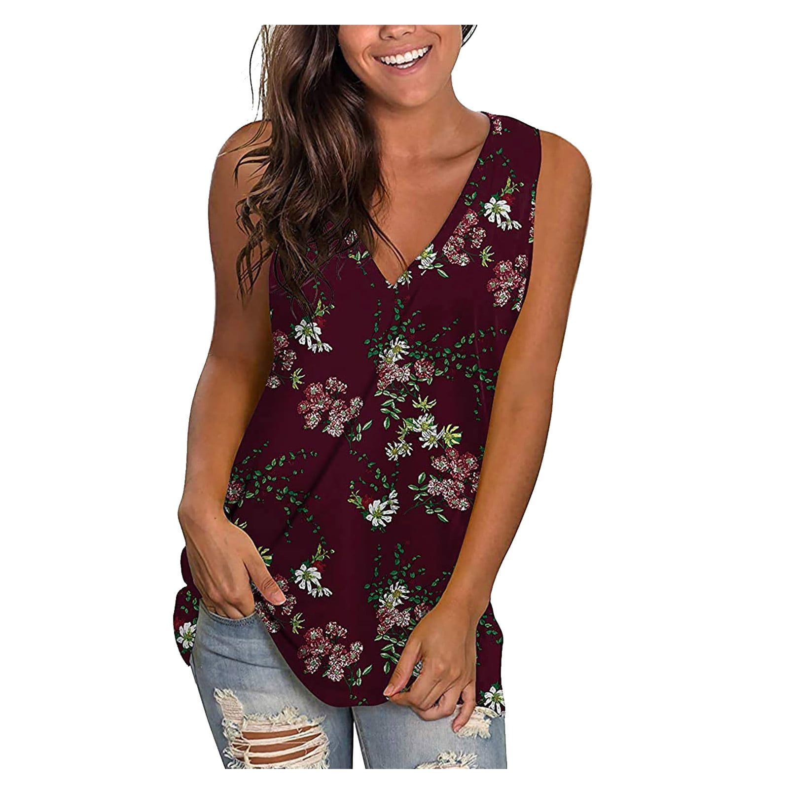 CLOZOZ Halter Tops for Women Going Out Tops V Neck Cropped Tank