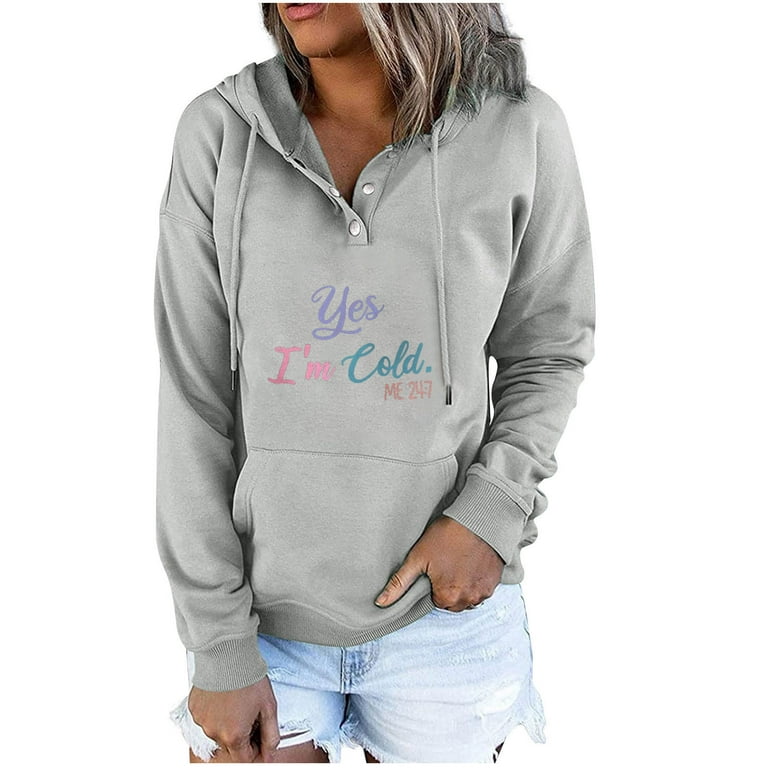 Amtdh Womens Shirts Hooded Oversized Tops for Women Long Sleeve