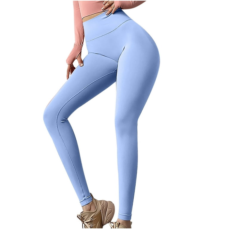Amtdh Womens Yoga Pants for Women Sweatpants Stretch Athletic Butt Lift Tights  Workout Pants Tummy Control Workout Pants High Waist Slimming Fitness  Running Yoga Leggings for Women Blue L 