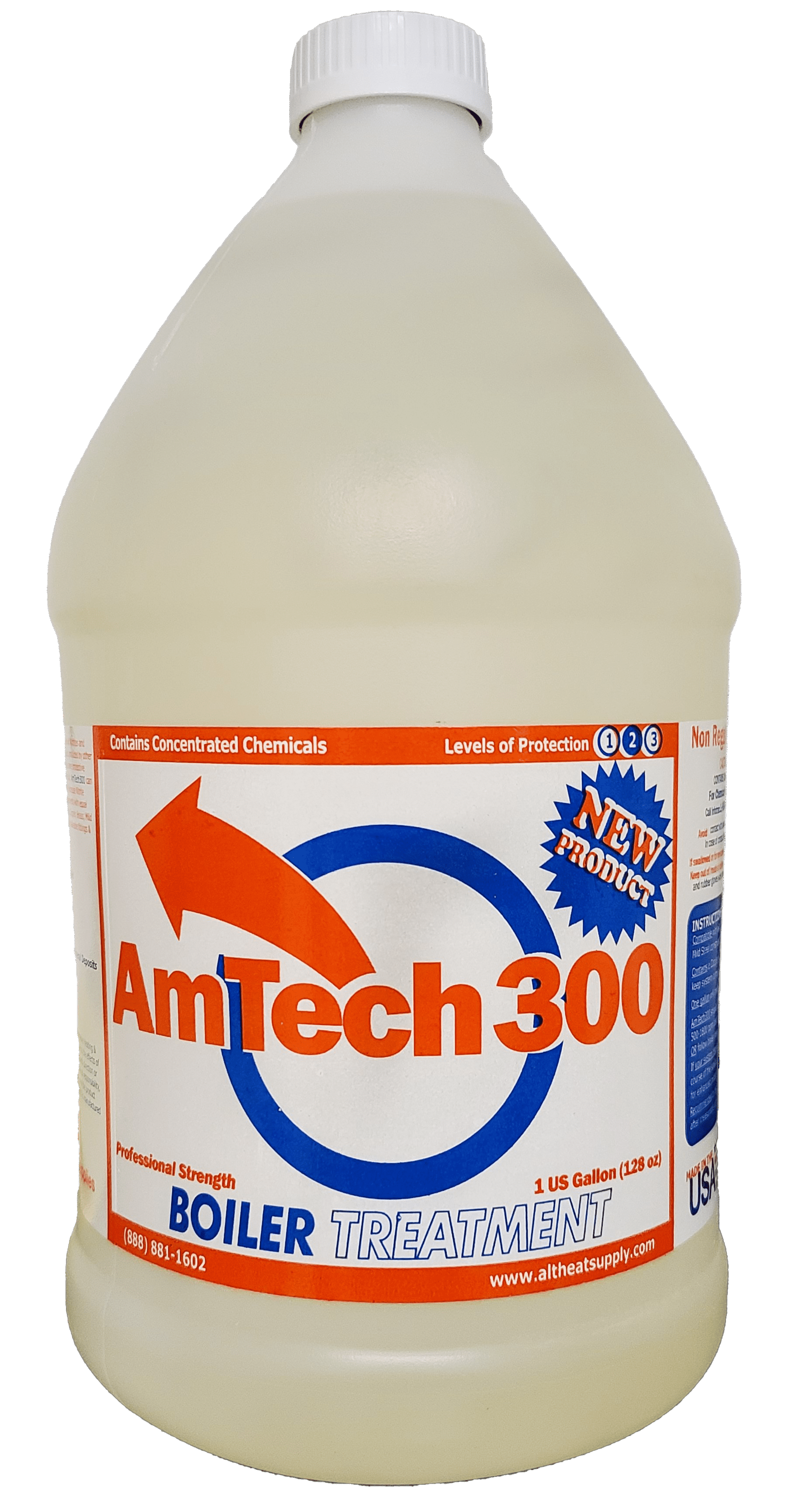 Amtech 300 Wood Boiler Water Treatment Additive Solution, Corrosion Inhibitor, 1 Gallon