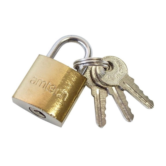 Amtech Brass Padlock 20mm