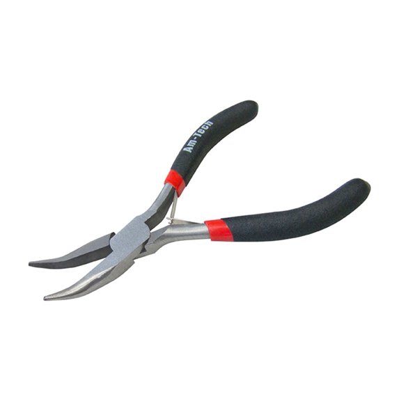 Amtech Mini Bent Nose Plier With Spring
