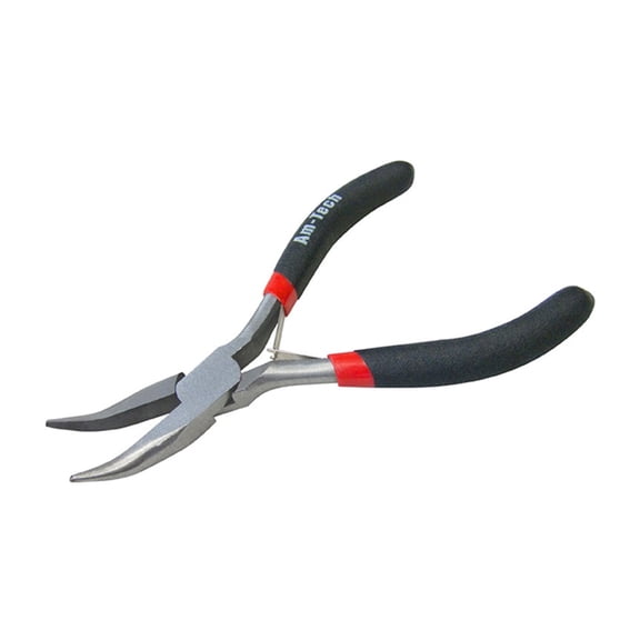 Amtech Mini Bent Nose Plier With Spring