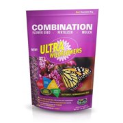 Amturf 44353 1.75 lbs Butterfly & Hummingbird Ultra Wildflower Mixture, Black
