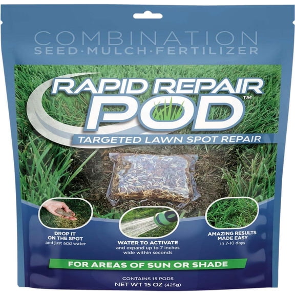 Rapid Repair Pods 12-Pack 7 In./Pod Grass Patch & Repair 300017