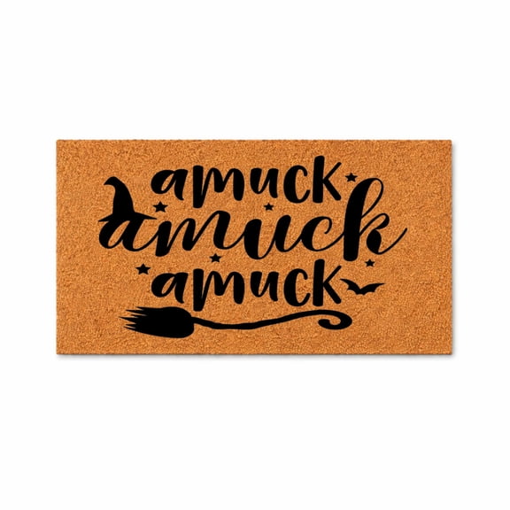 Amuck Amuck Amuck Door Mat | Halloween Doormat | Welcome Mat | Halloween Decor | Home Doormat | Hocus Pocus | Halloween Welcome Mat