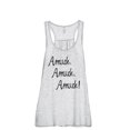 thumbnail image 1 of Amuck Amuck Women's Fashion Sleeveless Flowy Racerback Workout Yoga Tank Top Sport Grey Large, 1 of 3