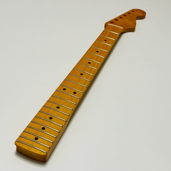 Amuic Strat Guitar Neck 22 Frets, 25.5'' Canada Maple Modern C Shape Electric Guitars Necks with Radius 9.5'' Fingerboard Medium Jumbo Fret for ST Style Guitar Parts Replacement