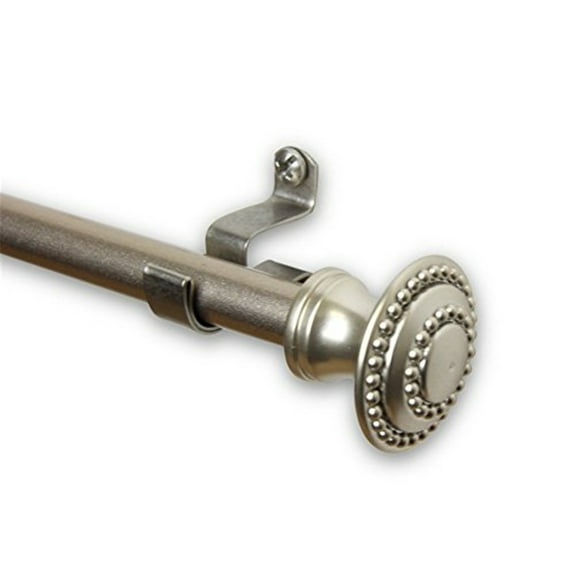 Amulet 7/16 inch Cafe Rod 28-48 inch - Satin Nickel
