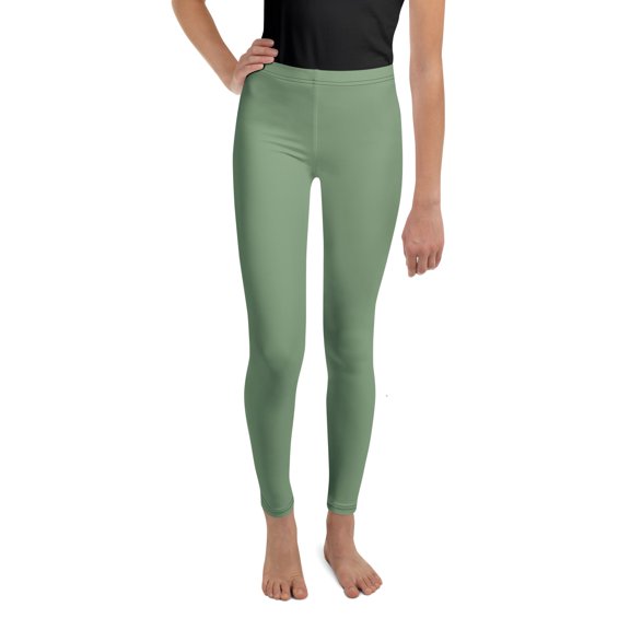 Amulet Kids Leggings, Green Kids Leggings