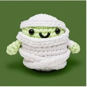 The Woobles Beginner Crochet Amigurumi Kit  Amun The Mummy, Glow In The Dark, Walmart Exclusive Character, Learn to Crochet Halloween Craft Kit for Adults and Kids