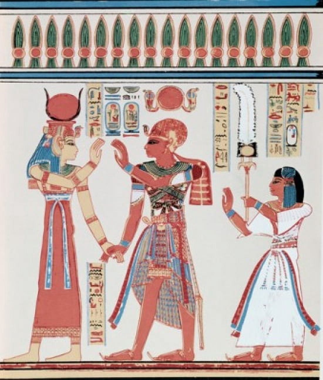 Amunkhepesef Tomb Wall Painting 1198-66 BC Egyptian Art Fresco Canvas Art - (18 x 24)