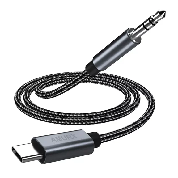 Amurx 3.3 ft USB C to 3.5mm Male Audio Adapter Cable