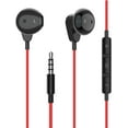 thumbnail image 1 of Kamon Wired Earbuds with Mic, in-Ear Earphones Headphones, Hifi Stereo, Powerful Bass & Crystal Clear Audio, Compatible with iPhone, iPad, Android, PC Laptop Most with 3.5mm Jack (Black-Red 518), 1 of 9