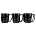 thumbnail image 1 of Amuse- Professional Porcelain Bistro Daily Mugs- Set of 6- 14 oz- Classic Black, 1 of 8