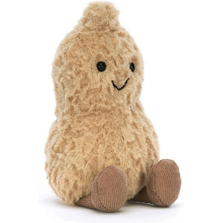 Jellycat Amuseables Peanut Stuffed Toy, 6 inches - Food Plush - Fun Gift Idea