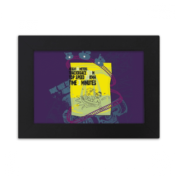 Amusement Park Facilities Roller Coaster Desktop Photo Frame Ornaments Picture Art Painting