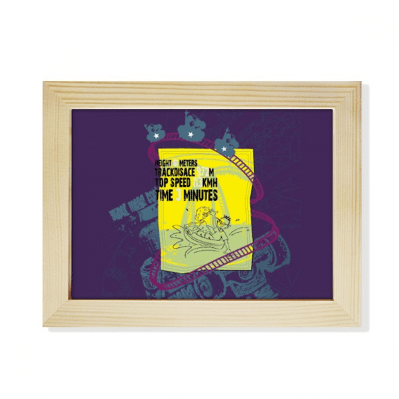 Amusement Park Facilities Roller Coaster Desktop Photo Frame Picture Art Decoration Painting 6x8 inch