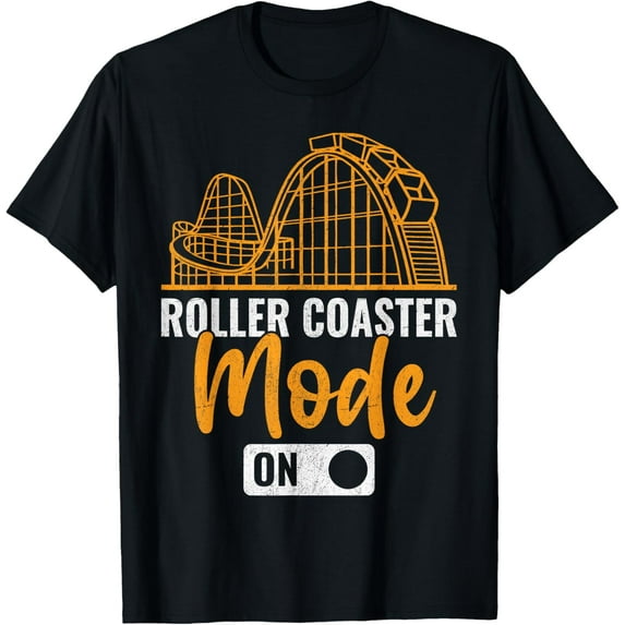 Amusement Park Funny Roller Coaster Vintage Theme Park T-Shirt