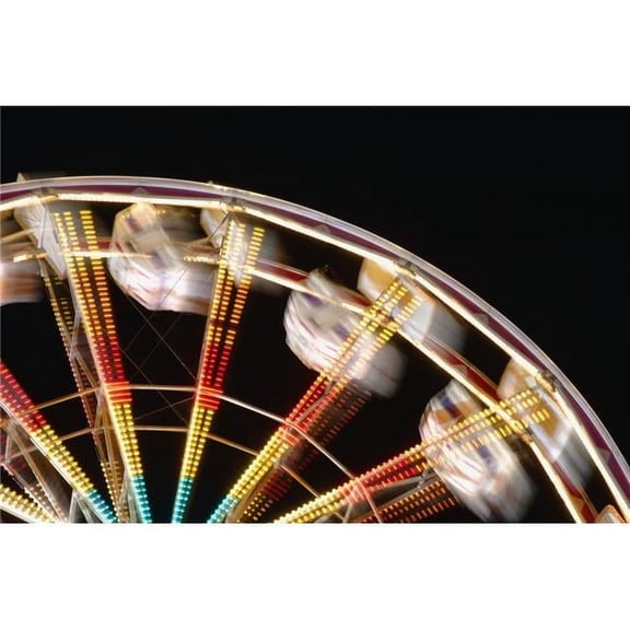 Amusement Park Ride Blurred Poster Print by Dean Muz, 34 x 22 - Large