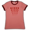thumbnail image 1 of Amusement Park Rides Rides Rides Washed Red Juniors T-Shirt, 1 of 1