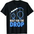 thumbnail image 1 of Amusement Park Roller Coaster Shirt - Wait for the Drop Tee Black Large, 1 of 4