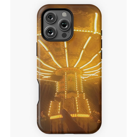 Amusement Park Swings Holiday Lights Phone Case for iPhone 16 15 14 13 12 11 Pro Max
