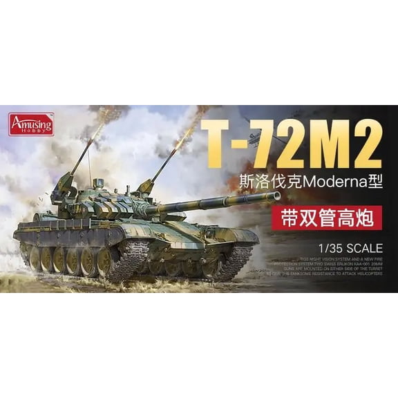 Amusing 35A039 1/35 Scale Model T-72M2 MODERNA model kit
