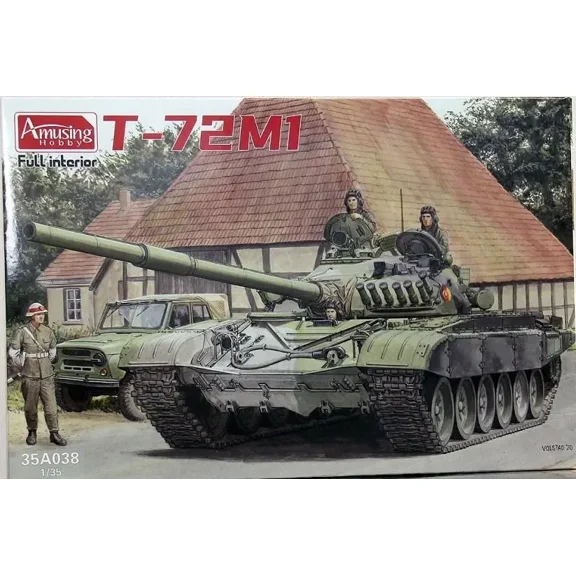 Amusing AH35A038 1/35 T-72Ml Russian army tank model kit