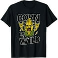 thumbnail image 1 of Amusing Graphic Tee, Tops Has Centered "CORN TO BE WILD" & Hilarious Corn Design, Round Neck Regular Fit T - shirts, Size(S - 5XL), 1 of 5
