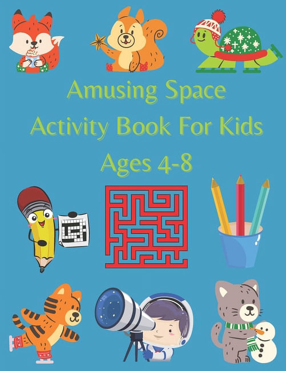 Amusing Space Activity Book For Kids Ages 4-8: All In One, Sudoku ...