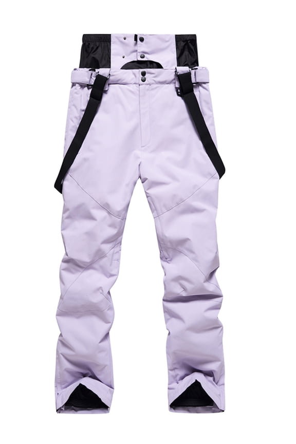 Women Men Waterproof Ski Pants Softshell Fleece Lined Outdoor Walking Trousers Warm Thicken Padded Hiking Ski Pants