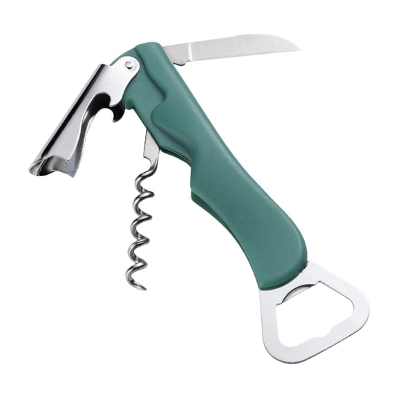 Amvlyk 3-in-1 Multifunctional Wine And Beer Opener Portable Corkscrew With Bottle Foil Cutter