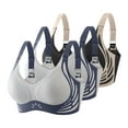 thumbnail image 1 of Amvlyk 3PC Bras for Women Wireless Push Up Bra Multiple Color Bra Soft Breathable Seamless Convertible Bra Comfortable Fashion Everyday Bra for Workout Walking Activewear Sleep, 1 of 3