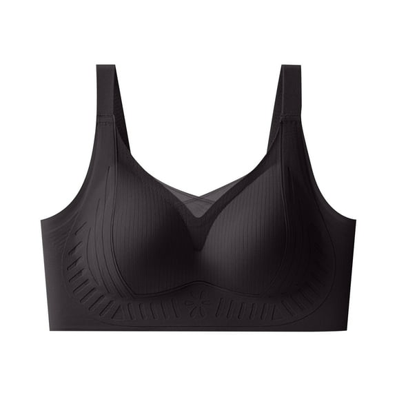 Amvlyk Bras for Women Breathable Seamless Push-Up Bras Soft Lightweight Stretch Smooth Everyday Bras Flexible Invisible Under Bras for Gym Workout Exercise Running