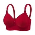 thumbnail image 1 of Amvlyk Bras for Women Underwire Breathable Bras with Adjustable Straps Seamless Smoothing Basic Everyday Bras Stretch Wireless Lightly Soft Flexible Invisible Under Bras, 1 of 5