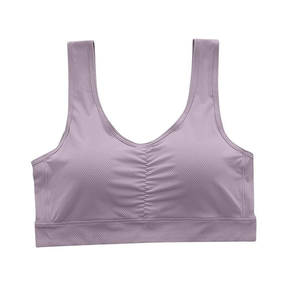 Amvlyk Bras for Women No Underwire Seamless Soft Full Coverage Bra Wide Shoulder Straps Lifting Push Up Bras Supportive Comfort Breathable Everyday Bras for Running Daily Yoga Lounging