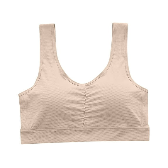 Amvlyk Bras for Women No Underwire Seamless Soft Full Coverage Bra Wide Shoulder Straps Lifting Push Up Bras Supportive Comfort Breathable Everyday Bras for Running Daily Yoga Lounging