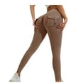thumbnail image 1 of Xugsiok Butt Lifting Leggings for Women Seamless Lightweight Full Length Pants with Pockets Leggings High Waist Sweatpants Gym Workout Stretchy Athletic Pants for Activewear Casual Exercise, 1 of 3