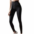 thumbnail image 1 of Amvlyk Butt Lifting Leggings for Women Seamless Slim Zipper Full Length Pants Leggings High Waist Sweatpants Gym Workout Stretchy Athletic Pants for Activewear Casual Exercise, 1 of 6