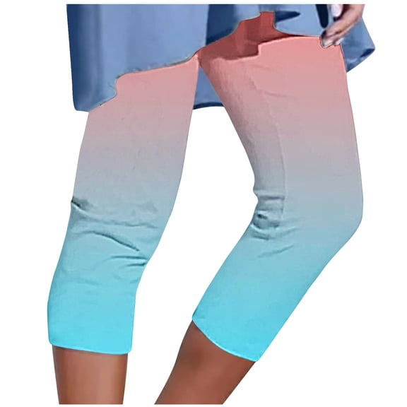 Amvlyk Capri Pants for Women High Waist Soft Breathable Yoga Pants Workout Pants Lightweight Capri Leggings Running Jogger Pant for Summer Activewear Beach Gym Yoga Workout