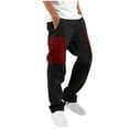 thumbnail image 1 of Xugsiok Cargo Pants for Men Drawstring Workout Joggers Stretch Sweatpants Breathable Hiking Pants with Multi Pockets Travel Fishing Work Activewear Outdoor Pants, 1 of 8