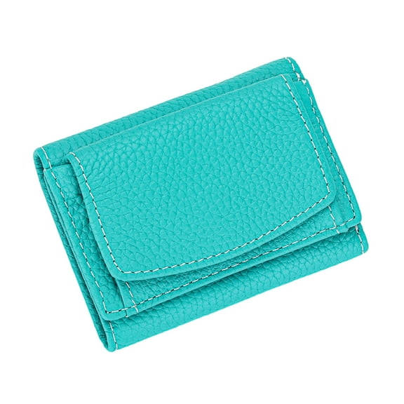 Amvlyk Wallet Mini Small Wallet Women's Ultra-thin Top Layer Cowhide
