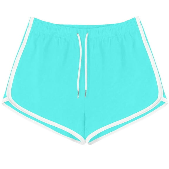 Amvlyk Dolphin Shorts for Women Summer Booty Athletic Gym Sports Shorts for Yoga Running Soft Comfy Plus Size Workout Shorts Breathable Elastic Drawstring Lounge Shorts